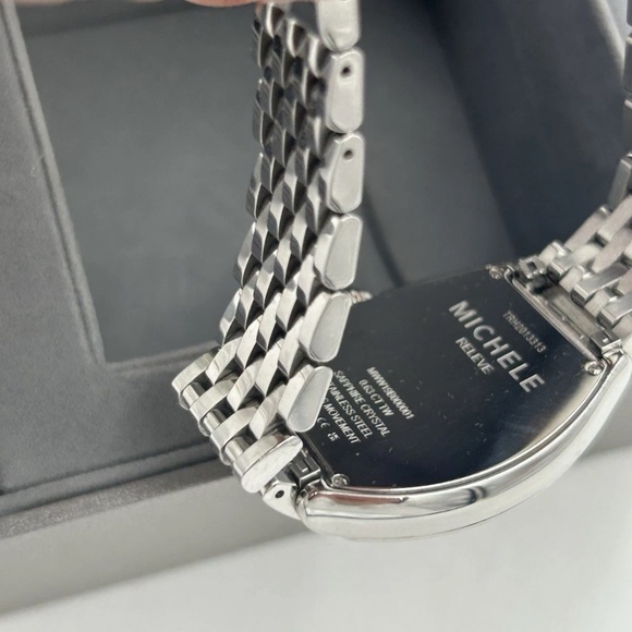 Women’s Michelle releve mother of Pearl, diamond steel watch - Picture 9 of 9